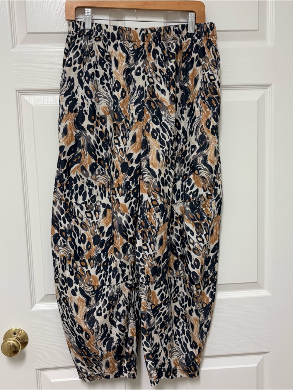 FP Movement by Free People Ankle Cropped Pants in Black, White & Brown